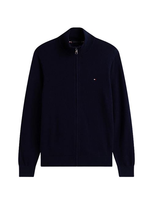 Cardigan misto cashmere con zip Tommy Hilfiger | MW0MW28050DW5